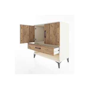 Hyperion Şifonyer Tek Raflı Tek Çekmeceli 2 Kapaklı 88x44x96 Aytaşı-çam