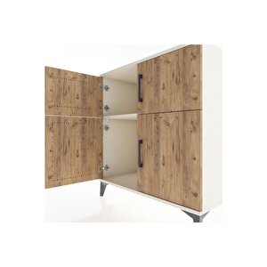 Hyperion Şifonyer Tek Raflı 4 Kapaklı 88x44x96 Aytaşı-çam