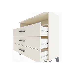 Arges Şifonyer Tek Raflı 3 Çekmeceli 88x30x80 Aytaşı-aytaşı