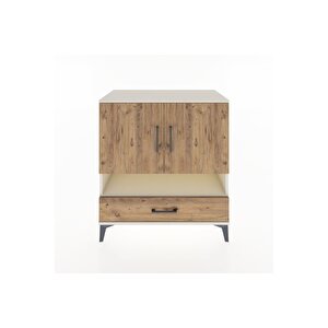 Hyperion Şifonyer 4 Raflı Tek Çekmeceli 2 Kapaklı 88x44x96 Aytaşı-çam