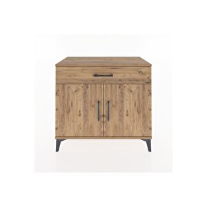 Hyperion Şifonyer Tek Raflı Tek Çekmeceli 2 Kapaklı 88x44x80 Çam-çam