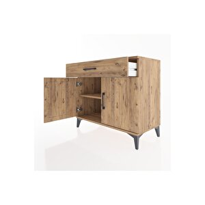 Hyperion Şifonyer Tek Raflı Tek Çekmeceli 2 Kapaklı 88x44x80 Çam-çam