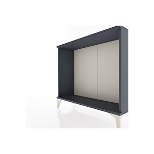 Arges Şifonyer 88x30x80 Antrasit-antrasit