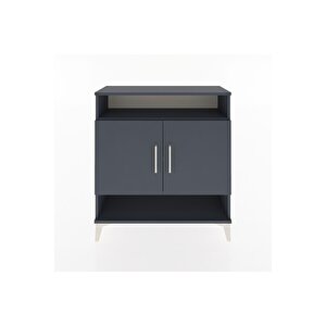 Arges Şifonyer 3 Raflı 2 Kapaklı 88x30x96 Antrasit-antrasit