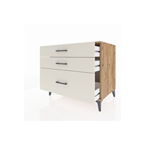 Kronos Şifonyer 3 Çekmeceli 88x59x80 Çam-aytaşı