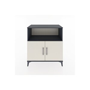 Hyperion Şifonyer Tek Raflı 2 Kapaklı 88x44x96 Antrasit-aytaşı