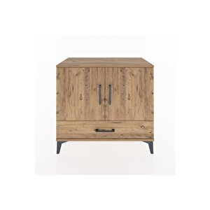 Hyperion Şifonyer 2 Raflı Tek Çekmeceli 2 Kapaklı 88x44x80 Çam-çam