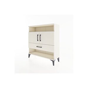 Arges Şifonyer 3 Raflı Tek Çekmeceli 2 Kapaklı 88x30x96 Aytaşı-aytaşı