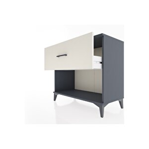 Hyperion Şifonyer Tek Çekmeceli 88x44x80 Antrasit-aytaşı