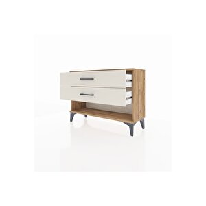 Arges Şifonyer 2 Çekmeceli 88x30x64 Çam-aytaşı