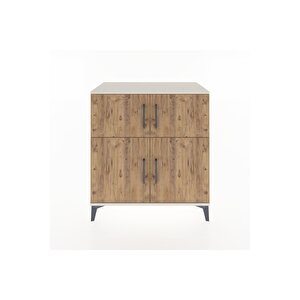 Hyperion Şifonyer 3 Raflı 4 Kapaklı 88x44x96 Aytaşı-çam