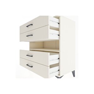 Hyperion Şifonyer Tek Raflı 4 Çekmeceli 88x44x96 Aytaşı-aytaşı