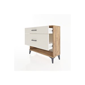 Arges Şifonyer 2 Çekmeceli 88x30x80 Çam-aytaşı