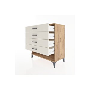 Hyperion Şifonyer 4 Çekmeceli 88x44x96 Çam-aytaşı