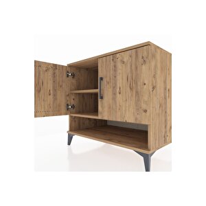 Kronos Şifonyer 2 Raflı 2 Kapaklı 88x59x80 Çam-çam