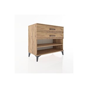 Hyperion Şifonyer Tek Raflı 2 Çekmeceli 88x44x80 Çam-çam