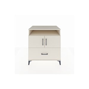 Kronos Şifonyer 3 Raflı Tek Çekmeceli 2 Kapaklı 88x59x96 Aytaşı-aytaşı