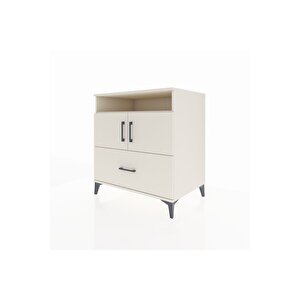 Kronos Şifonyer 3 Raflı Tek Çekmeceli 2 Kapaklı 88x59x96 Aytaşı-aytaşı