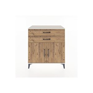 Hyperion Şifonyer 2 Çekmeceli 2 Kapaklı 88x44x96 Aytaşı-çam