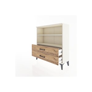 Arges Şifonyer 2 Raflı 2 Çekmeceli 88x30x96 Aytaşı-çam