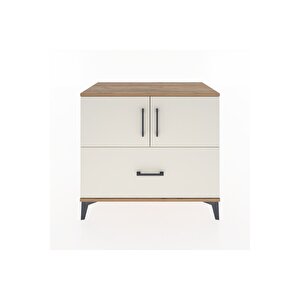 Hyperion Şifonyer Tek Raflı Tek Çekmeceli 2 Kapaklı 88x44x80 Çam-aytaşı