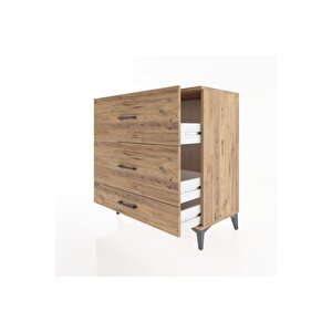 Hyperion Şifonyer 3 Çekmeceli 88x44x96 Çam-çam