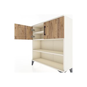 Arges Şifonyer 3 Raflı 2 Kapaklı 88x30x96 Aytaşı-çam