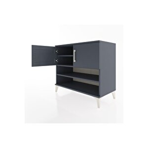 Hyperion Şifonyer 3 Raflı 2 Kapaklı 88x44x80 Antrasit-antrasit