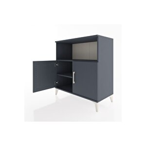 Hyperion Şifonyer 2 Raflı 2 Kapaklı 88x44x96 Antrasit-antrasit