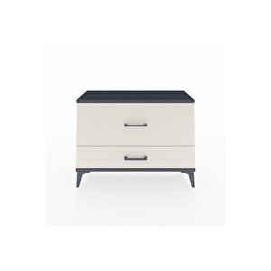 Arges Şifonyer 2 Çekmeceli 88x30x64 Antrasit-aytaşı