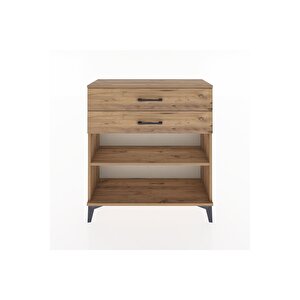 Arges Şifonyer Tek Raflı 2 Çekmeceli 88x30x96 Çam-çam