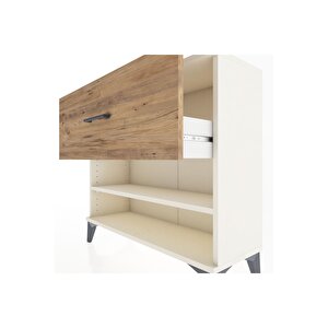 Arges Şifonyer Tek Raflı Tek Çekmeceli 88x30x80 Aytaşı-çam