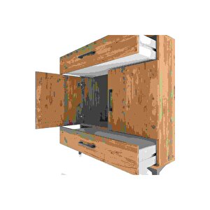 Hyperion Şifonyer 2 Çekmeceli 2 Kapaklı 88x44x96 Çam-çam