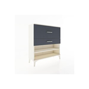 Arges Şifonyer Tek Raflı 2 Çekmeceli 88x30x96 Aytaşı-antrasit