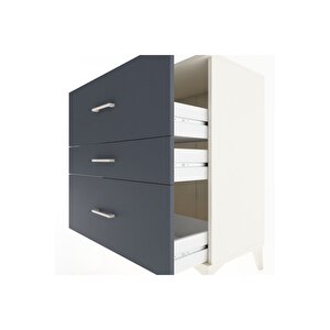 Hyperion Şifonyer 3 Çekmeceli 88x44x96 Aytaşı-antrasit