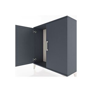 Arges Şifonyer 2 Kapaklı 88x30x96 Antrasit-antrasit