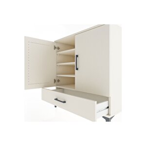 Hyperion Şifonyer 4 Raflı Tek Çekmeceli 2 Kapaklı 88x44x96 Aytaşı-aytaşı