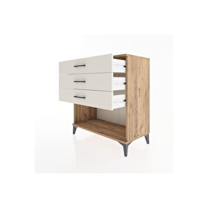 Hyperion Şifonyer 3 Çekmeceli 88x44x96 Çam-aytaşı