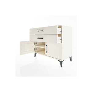 Hyperion Şifonyer Tek Raflı 2 Çekmeceli 2 Kapaklı 88x44x80 Aytaşı-aytaşı