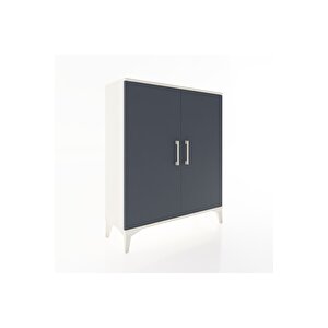 Arges Şifonyer 2 Raflı 2 Kapaklı 88x30x106 Aytaşı-antrasit