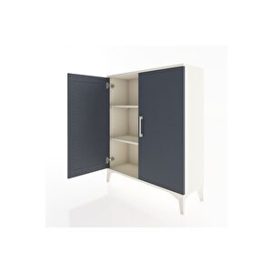 Arges Şifonyer 2 Raflı 2 Kapaklı 88x30x106 Aytaşı-antrasit