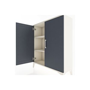 Arges Şifonyer 2 Raflı 2 Kapaklı 88x30x106 Aytaşı-antrasit