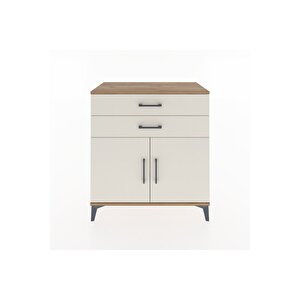 Hyperion Şifonyer Tek Raflı 2 Çekmeceli 2 Kapaklı 88x44x96 Çam-aytaşı