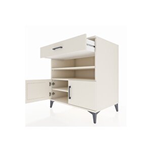 Kronos Şifonyer 3 Raflı Tek Çekmeceli 2 Kapaklı 88x59x96 Aytaşı-aytaşı