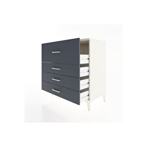 Hyperion Şifonyer 4 Çekmeceli 88x44x96 Aytaşı-antrasit