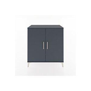 Hyperion Şifonyer 2 Raflı 2 Kapaklı 88x44x96 Antrasit-antrasit