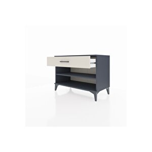 Hyperion Şifonyer Tek Raflı Tek Çekmeceli 88x44x64 Antrasit-aytaşı