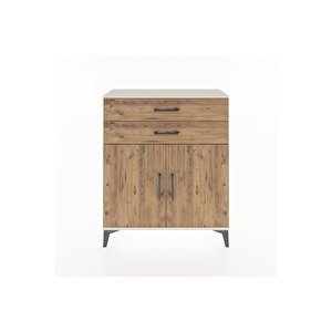 Arges Şifonyer 2 Raflı 2 Çekmeceli 2 Kapaklı 88x30x106 Aytaşı-çam