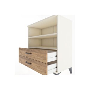 Hyperion Şifonyer 2 Raflı 2 Çekmeceli 88x44x96 Aytaşı-çam