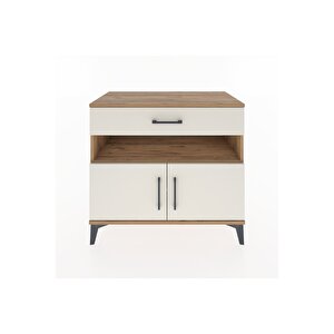 Hyperion Şifonyer 2 Raflı Tek Çekmeceli 2 Kapaklı 88x44x80 Çam-aytaşı